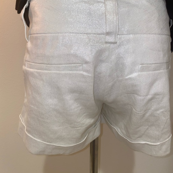 Alice and Olivia Cady Cuff Short Metallic 2 Silver - Picture 4 of 8